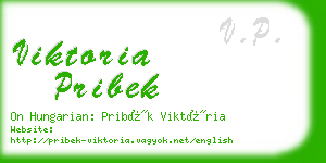 viktoria pribek business card